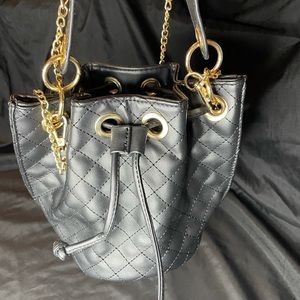 Quilted Bucket Hand Crossbody Bag